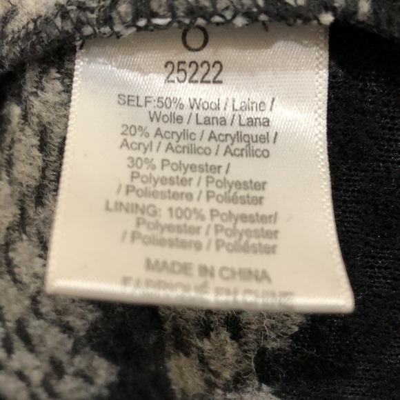 Anthropologie Guest Editor Jacket Size Small Black Abstract Pattern - Picture 7 of 12